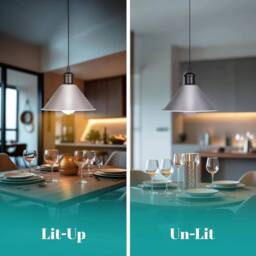 Havendro Satin Nickel Vintage Metal Ceiling Light Shade Pendant Light in Silver - thumbnail 4