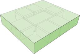 St Helens Water Resistant Garden Set Cover with Eyelets & Cord Fit in Green - thumbnail 5