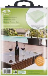St Helens Water Resistant Garden Set Cover with Eyelets & Cord Fit in Green - thumbnail 2