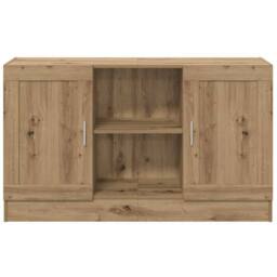 Berkfield Home Sideboard Artisan Oak 120x30.5x70 cm Engineered Wood in Brown - thumbnail 4