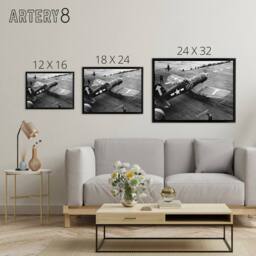 "Artery8 War WWII USA F4u 1d Corsair Aircraft Framed Canvas Wall Art Print in Grey - Size: W12"" x H16""" - thumbnail 4