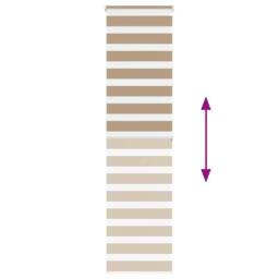 Berkfield Home Elegant Zebra Blind Sand Brown 55x200 cm Fabric Width 50.9 cm Pol - thumbnail 5