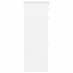 Berkfield Home Shoe Cabinet ALTA White 77x35x96 cm Solid Wood Pine - Size: 77 x 35 x 96 cm - thumbnail 5