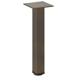 Berkfield Home Coffee Table Legs 4 pcs Natural Steel 30-32 cm Steel in Brown - thumbnail 4