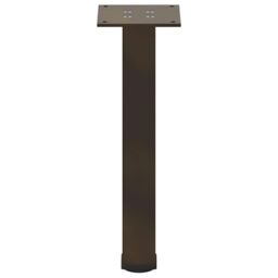 Berkfield Home Coffee Table Legs 4 pcs Natural Steel 30-32 cm Steel in Brown - thumbnail 6