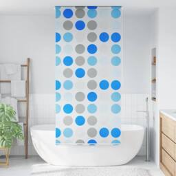 Berkfield Home Shower Roller Blind 80x240 cm Circle - thumbnail 2