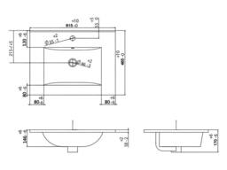 Vente-unique Wall-Hung Bathroom Unit With Single Basin & Storage Tall Unit in Light Oak - thumbnail 8