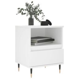 Berkfield Home Bedside Cabinets 2 pcs White 40x35x50 cm Engineered Wood - Size: 40 x 35 x 50 cm - thumbnail 3