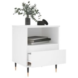 Berkfield Home Bedside Cabinets 2 pcs White 40x35x50 cm Engineered Wood - Size: 40 x 35 x 50 cm - thumbnail 4