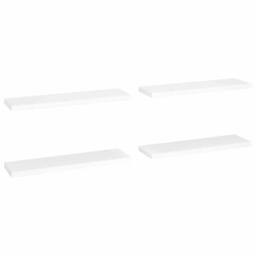 Berkfield Home Durable Floating Wall Shelves 4 pcs White 90x23.5x3.8 cm MDF - thumbnail 3
