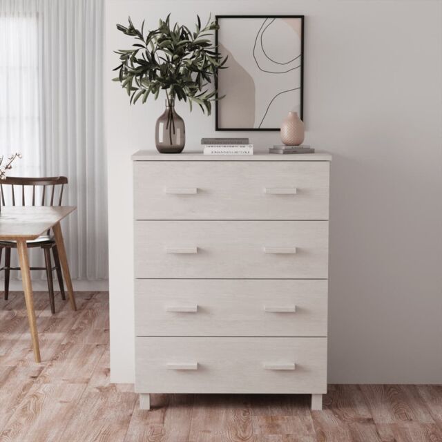 Berkfield Home Sideboard HAMAR White 79x40x103.5 cm Solid Wood Pine - image 1