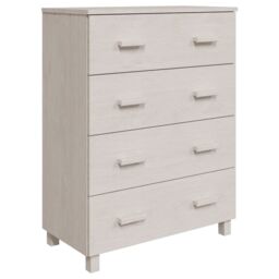 Berkfield Home Sideboard HAMAR White 79x40x103.5 cm Solid Wood Pine - thumbnail 2