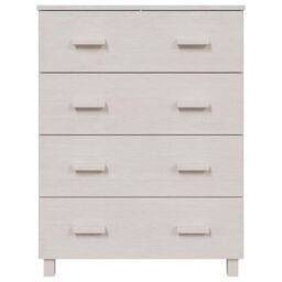 Berkfield Home Sideboard HAMAR White 79x40x103.5 cm Solid Wood Pine - thumbnail 3