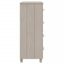 Berkfield Home Sideboard HAMAR White 79x40x103.5 cm Solid Wood Pine - thumbnail 4