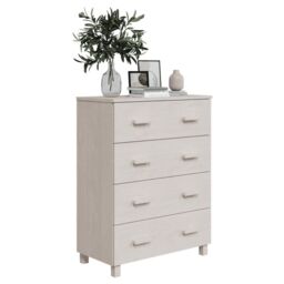 Berkfield Home Sideboard HAMAR White 79x40x103.5 cm Solid Wood Pine - thumbnail 6