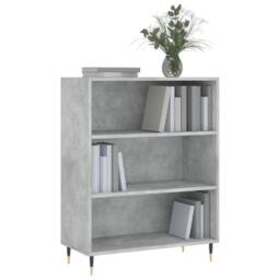 Berkfield Home Modern Bookcase Concrete Grey 69.5x32.5x90 cm Engineered Wood - thumbnail 1