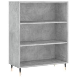 Berkfield Home Modern Bookcase Concrete Grey 69.5x32.5x90 cm Engineered Wood - thumbnail 3