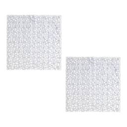 Showerdrape Hyrdro Set of 2 Anti Slip Clear PVC Shower Mat 50cm x 50cm - Size: 50 cm x 50 cm - thumbnail 1