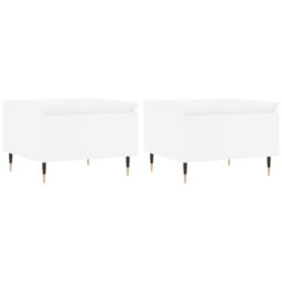 Berkfield Home Coffee Tables 2 pcs White 50x46x35 cm Engineered Wood - Size: 50 x 46 x 35 cm - thumbnail 2