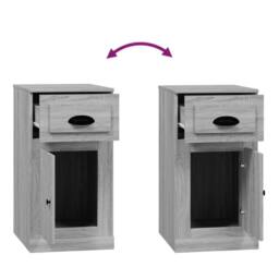 Berkfield Home Side Cabinet with Drawer Grey Sonoma 40x50x75 cm Engineered Wood - Size: 40 x 50 x 75 cm - thumbnail 9