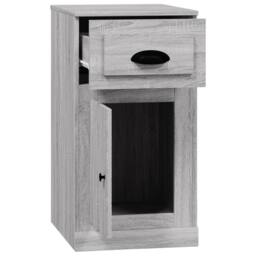 Berkfield Home Side Cabinet with Drawer Grey Sonoma 40x50x75 cm Engineered Wood - Size: 40 x 50 x 75 cm - thumbnail 8