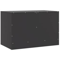 Berkfield Home TV Cabinets 2pcs Black 67x39x44 cm Steel - Size: 67 x 39 x 44 cm - thumbnail 9