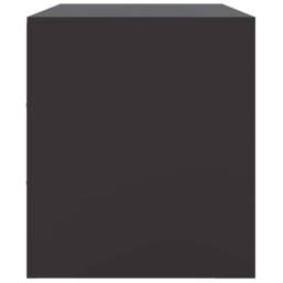 Berkfield Home TV Cabinets 2pcs Black 67x39x44 cm Steel - Size: 67 x 39 x 44 cm - thumbnail 8
