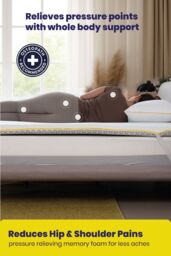 Brightr Sleep Aurora 2 in 1 Medium/Firm Mattress Topper in White - Size: King - thumbnail 4