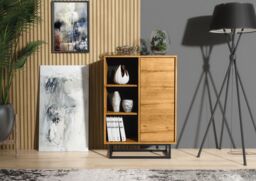 Mex Furniture LTD Sideboard 100cm Loft / Industrial in Brown - thumbnail 4