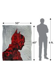Batman The (2022) Blanket, News Clippings Collage Silhouette Silky Touch Super Soft Throw Blanket 152x127 cm in White - thumbnail 5