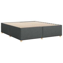 Berkfield Home Bed Frame without Mattress Dark Grey¬†Super King Fabric in Grey - Size: Super King - thumbnail 6