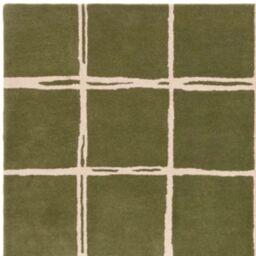 The Rug Shop UK Green Handmade Modern Easy to clean Chequered Area Rug - Size: 200 cm x 290 cm - thumbnail 2