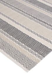 The Rug Shop UK Grey Modern Outdoor Easy to clean Hand Made Geometric Area Rug - Size: 200 cm x 290 cm - thumbnail 5