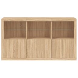 Berkfield Home Sideboard with LED Lights Sonoma Oak 181.5x37x100 cm in Brown - thumbnail 6