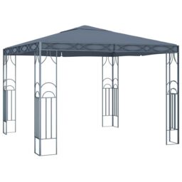 Berkfield Home Gazebo 300x300 cm Anthracite in Black - thumbnail 1