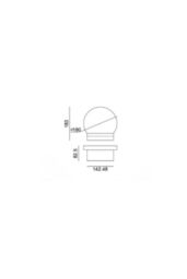 CGC Lighting 'Aubrey' Black Curved LED Outdoor Wall Light 4000k Natural White Integrated LED IP65 - thumbnail 4