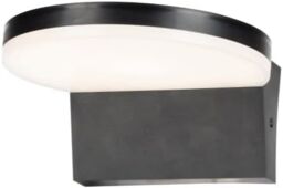CGC Lighting 'Aubrey' Black Curved LED Outdoor Wall Light 4000k Natural White Integrated LED IP65 - thumbnail 5