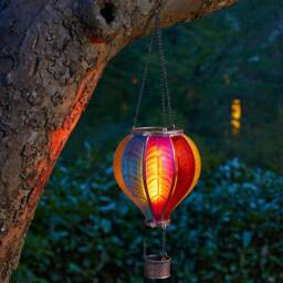 mysmartbuy Solar Powered Flaming Balloon Lantern - Outdoor Garden Hanging Light - thumbnail 2