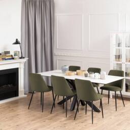 Furniture To Go Ines Dining chair in Olive Green Set of 4 - thumbnail 4