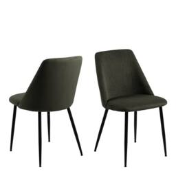 Furniture To Go Ines Dining chair in Olive Green Set of 4 - thumbnail 1