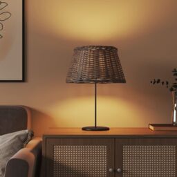 Berkfield Home Lamp Shade Brown √ò50x30 cm Wicker - Size: 50x30 cm - thumbnail 3