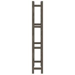 Berkfield Home Wine Rack for 77 Bottles Grey Solid Wood Pine - thumbnail 4