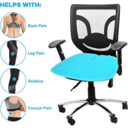 KORVIXA Breathable Gel Seat Cushion in Blue - Size: 100 cm x 190 cm - thumbnail 5