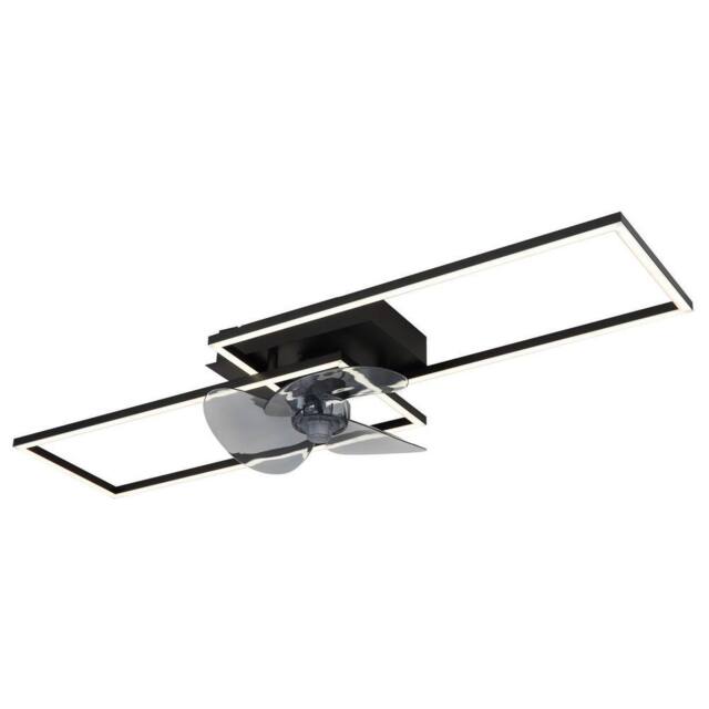 Netlighting Tatjana Ceiling Fan Black 2x LED Dimmable 3000-6500K Remote Timer - image 1