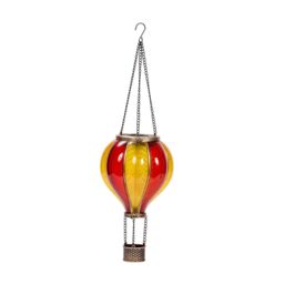 mysmartbuy Solar Powered Flaming Balloon Lantern - Outdoor Garden Hanging Light in Orange - thumbnail 2