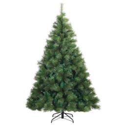 Berkfield Home Artificial Christmas Tree with 300 LEDs Green 240 cm PE & PVC - thumbnail 5