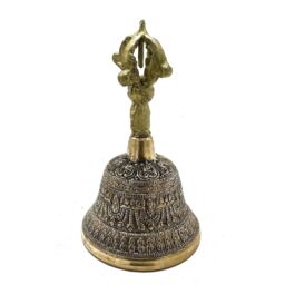 KDMD Large Tibetan Tingsha Bell - 7.5x13cm in Gold - Size: 7.5x13 cm - thumbnail 1