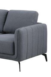More4Homes Oslo Modern Scandi Style Fabric Living Room 2 Seater Sofa in Dark Grey - thumbnail 5