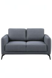 More4Homes Oslo Modern Scandi Style Fabric Living Room 2 Seater Sofa in Dark Grey - thumbnail 2