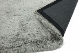 The Rug Shop UK Handmade Plain Shaggy Sparkle Luxurious Anti-Shed Area Rug in Silver - Size: 160 cm x 230 cm - thumbnail 4